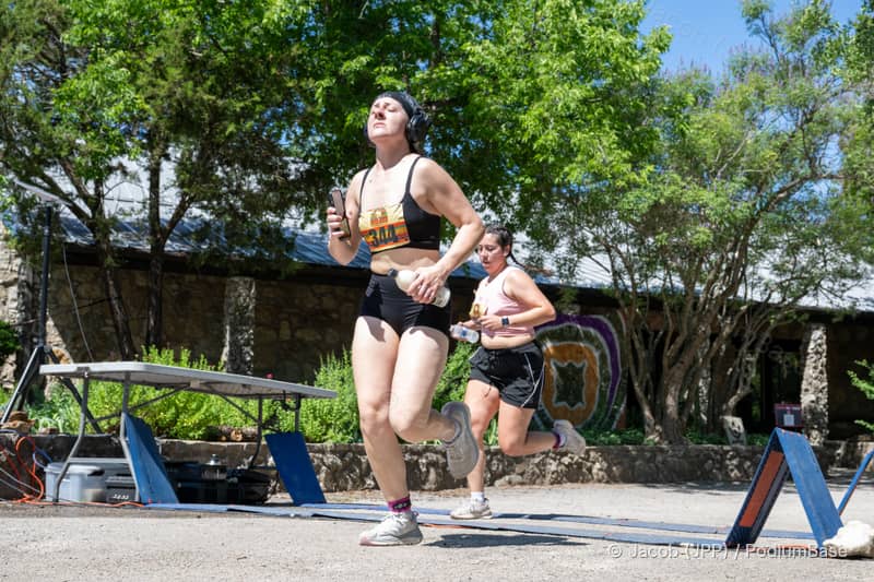 Watermarked race photo preview