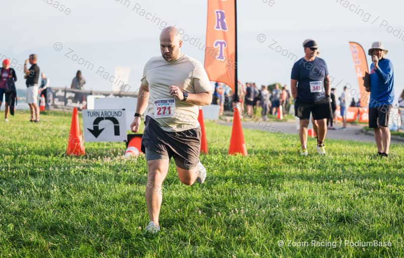 Watermarked race photo preview