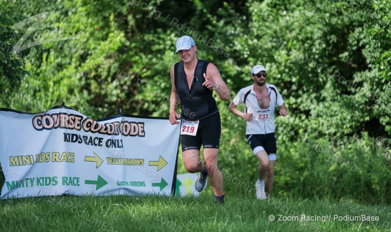 Watermarked race photo preview