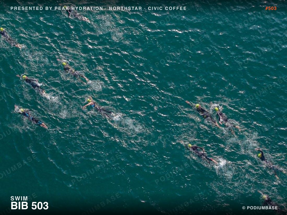 Race photo from Harbor Aquabike Challenge